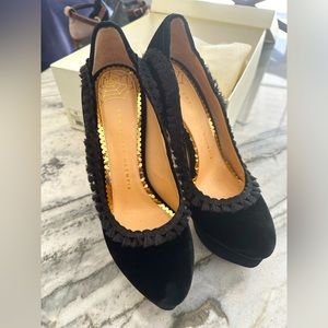 Charlotte Olympia Black Heels
